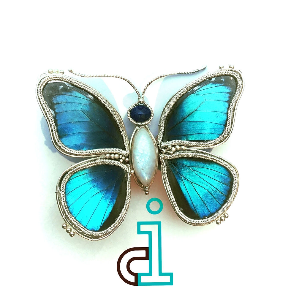 Iridescent Butterfly Pin/Necklace