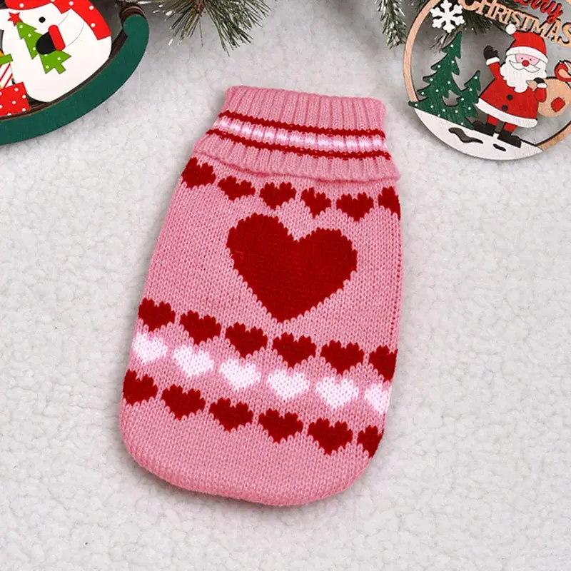 Thumbnail: Christmas Cat Sweater Winter Warm Pet Costume for Cats Kedi Katten Sphynx