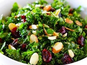 Kale Salad with Cranberries & Almonds