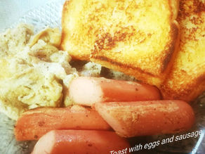 Toast with Egg & Sausage