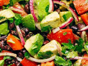 Black Beans, Tomatoes & Avocado Salad