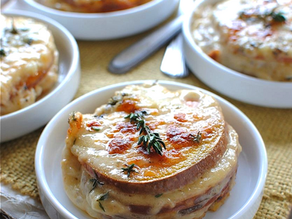 Cheesy Sweet Potato Stacks: