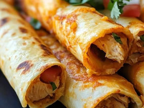Baked Chicken Taquitos