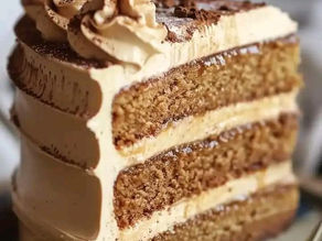 Irresistible Caramel Coffee Buttercream Cake