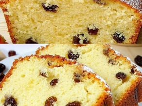 Vanilla Raisin Loaf Cake