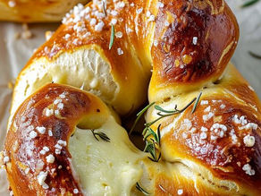 Mozzarella Stuffed Soft Pretzels
