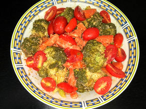 Broccoli, Carrot & Baby Tomatoes Salad