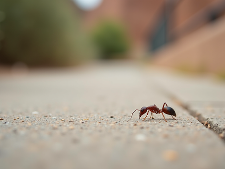 It notes the surface (concrete pavement) which ties directly into your blog's focus on pavement ants.