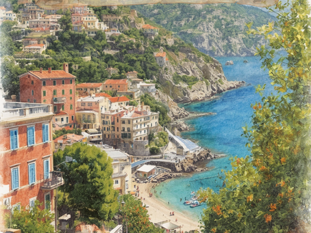 View of the Mediterranean coastline