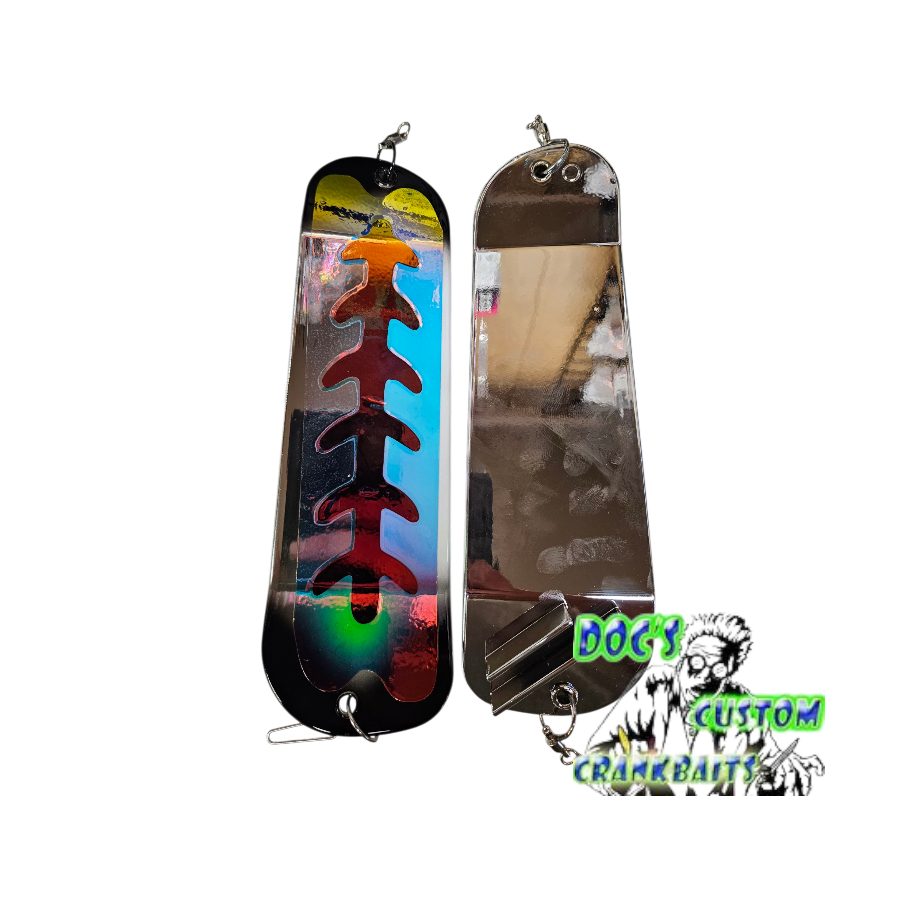 8" Flasher Black Jeans