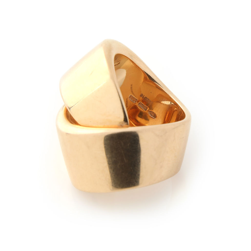 Thumbnail: Vhernier Criss Cross Ring 18k Rose Gold Abbraccio Twist Ring