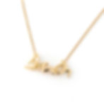 Mellerio Paris Triple Figures Pendant Necklace 18k yellow gold 15''