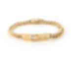 Vintage Chopard Happy Diamond I Love You ID Bar Bracelet 18k Yellow Gold