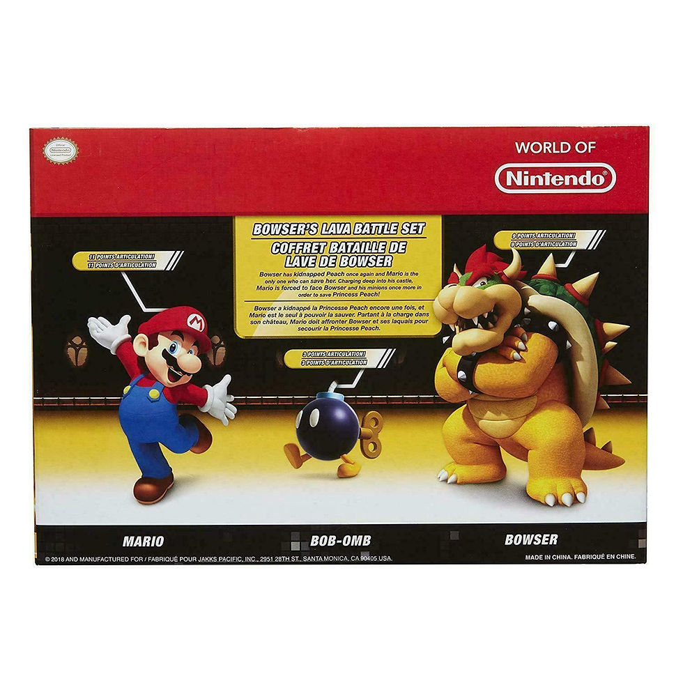 Thumbnail: World of Nintendo MARIO VS BOWSER LAVA BATTLE ACTION FIGURE SET Jakks Pacific