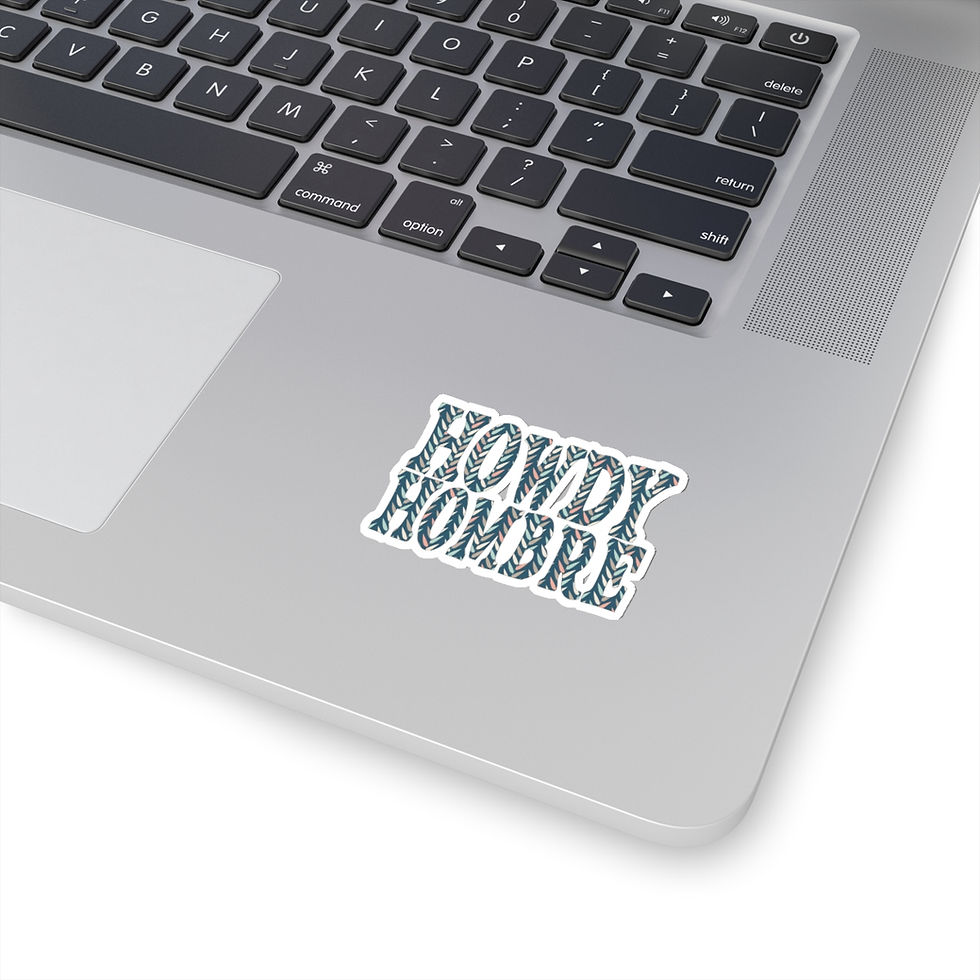 Thumbnail: Howdy Hombre Leaf Kiss-Cut Stickers