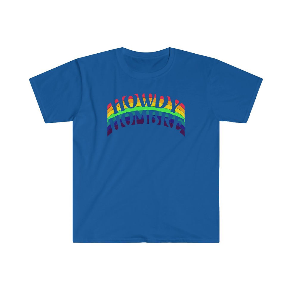 Thumbnail: Howdy Hombre Rainbow Unisex Softstyle T-Shirt
