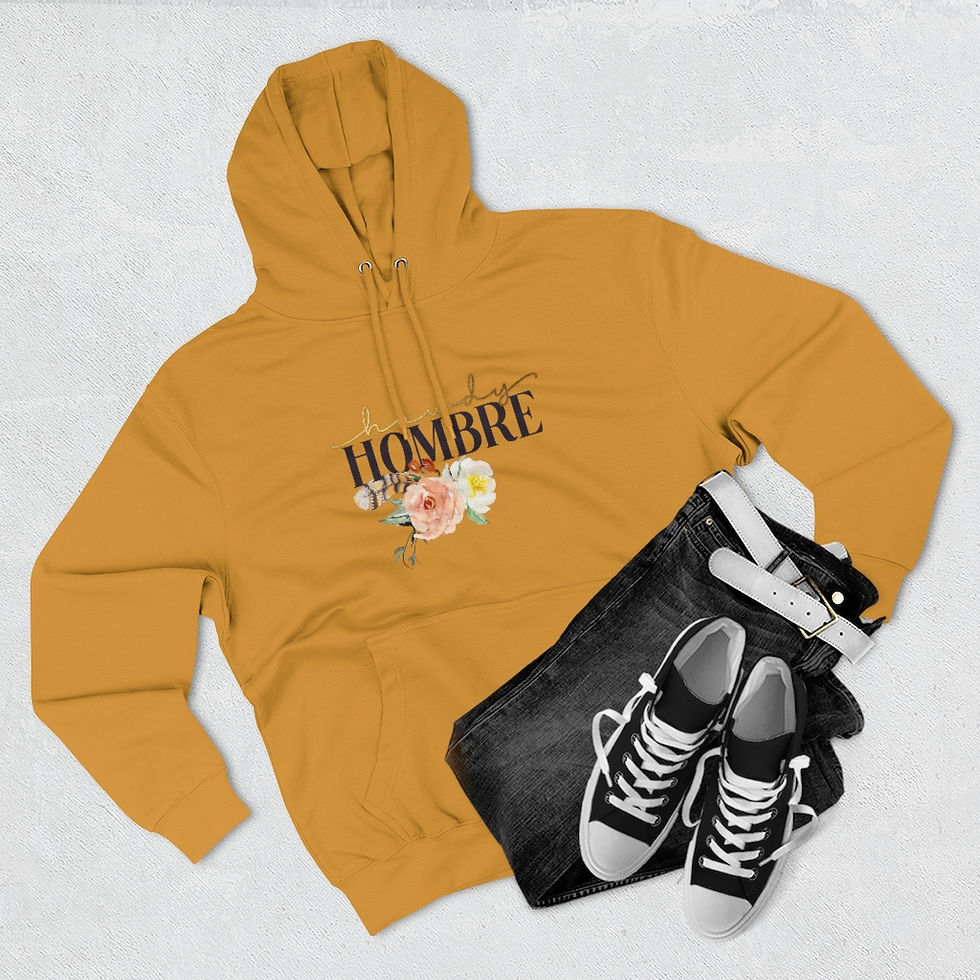 Thumbnail: Howdy Hombre Floral Unisex Premium Pullover Hoodie