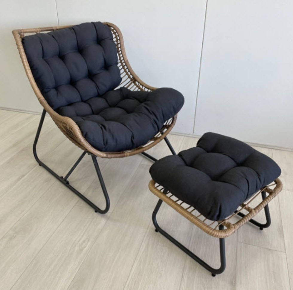 Lotus Relaxer Chair with Foot Stool