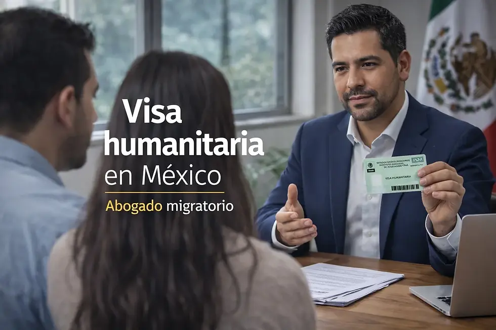 Documento de visa humanitaria en mexico