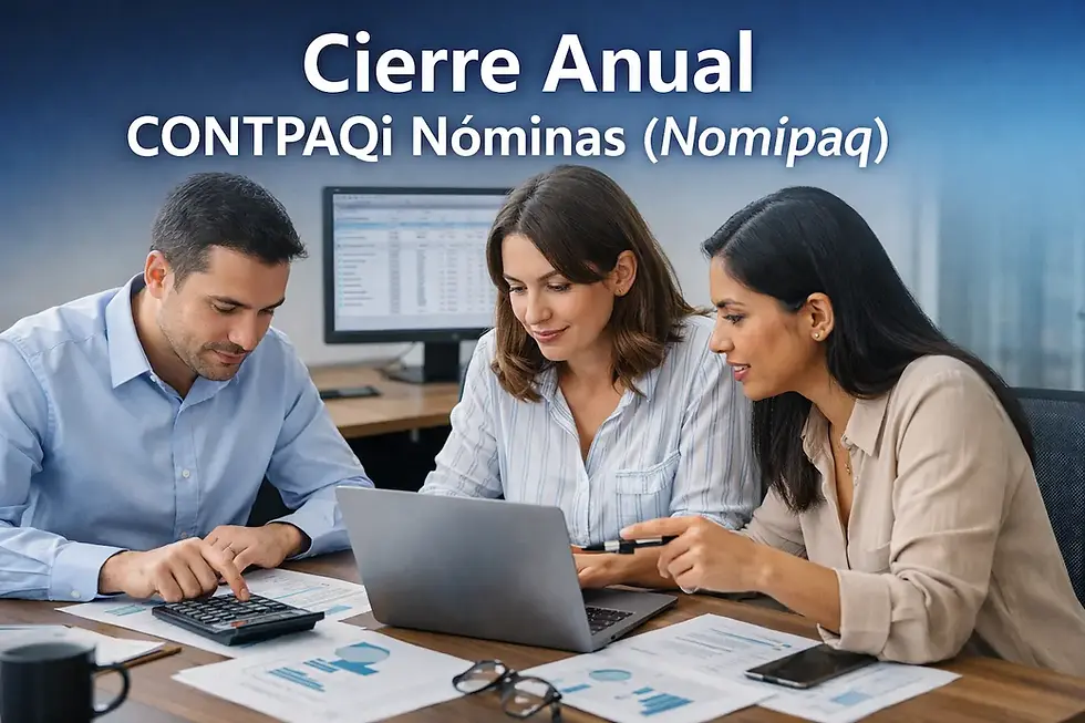 calculo anual en CONTPAQi Nominas