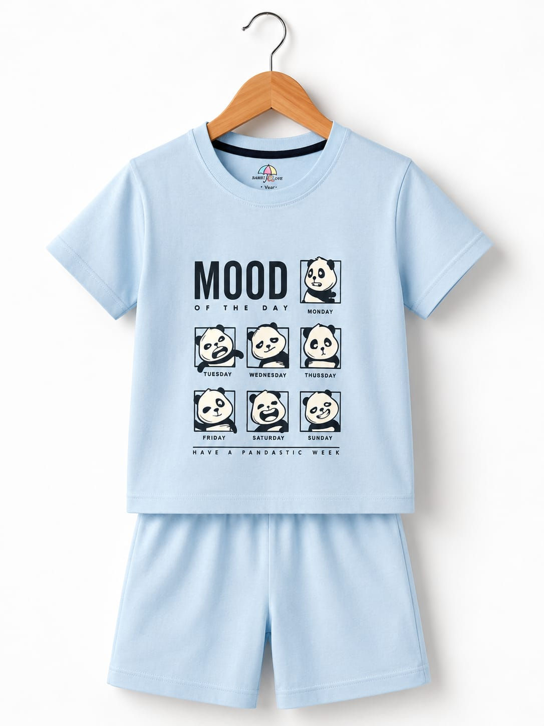 Kids Printed T-Shirt & Shorts Set – Summer Comfort Wear