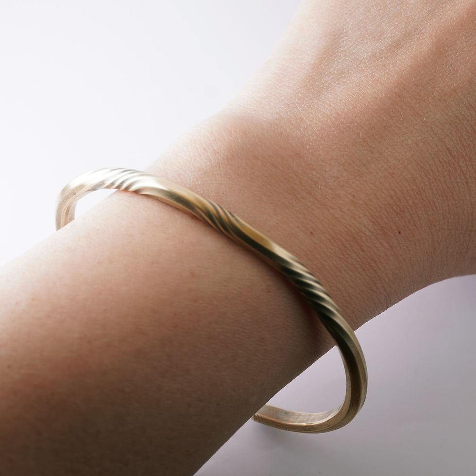 縮圖：黃銅扭轉手環