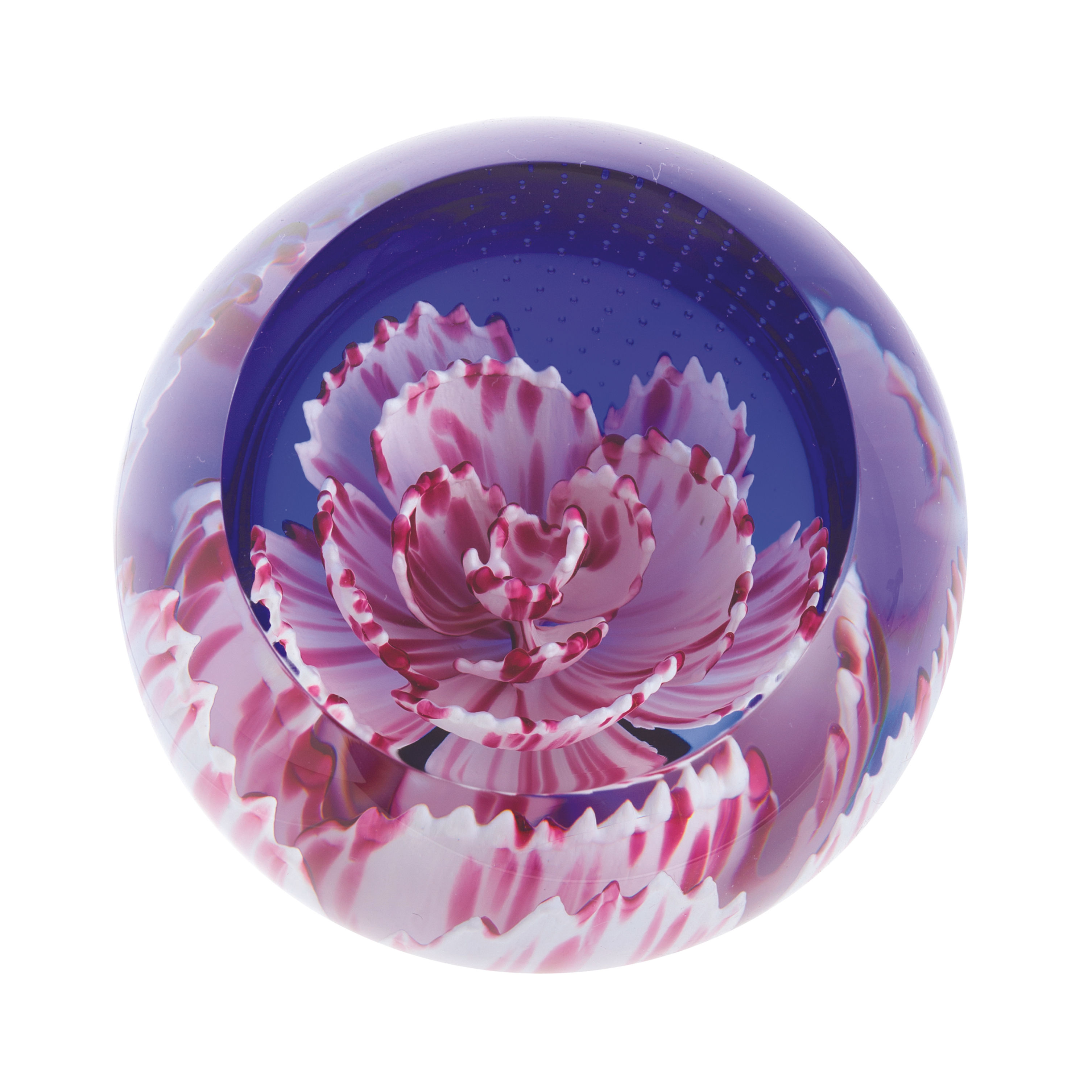 Floral Charm Pink Carnation - Caithness Glass Paperweight