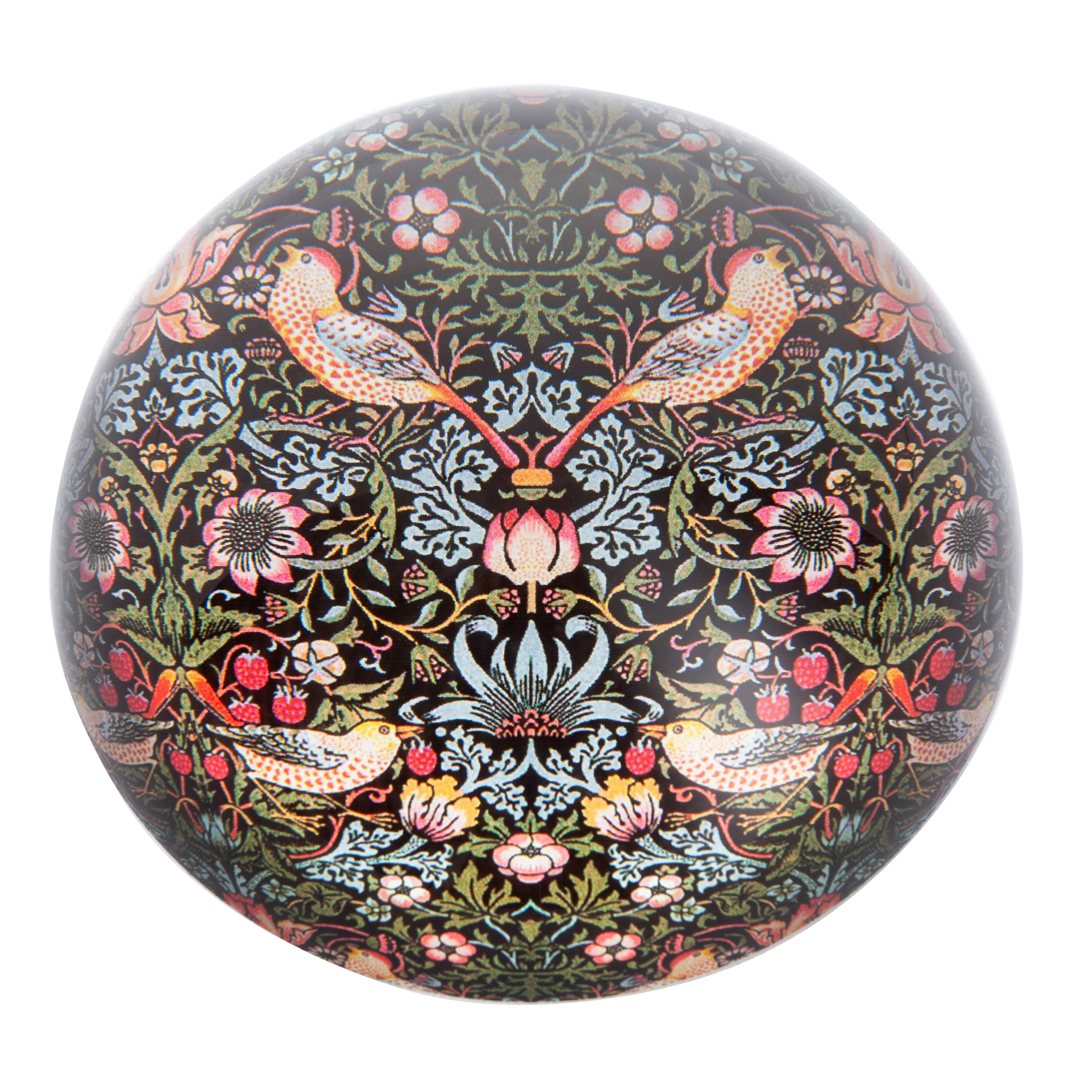 Dartington Paperweight - William Morris Strawberry Thief