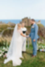 handfasting cord in outdoor wedding