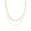 Thumbnail: 316L - 18k Gold Plated Double Chain Chocker