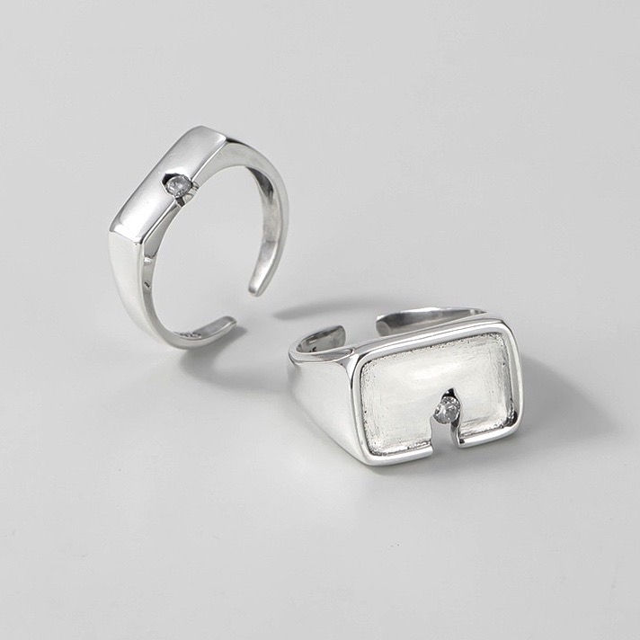 Thumbnail: S925 Square Signet ll Ring