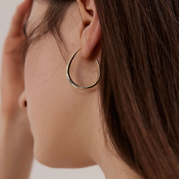 Thumbnail: 18K Gold PVD Plated- Drop Earrings 