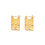 Thumbnail: 316L - 18k Gold Plated Flat Square Hoops