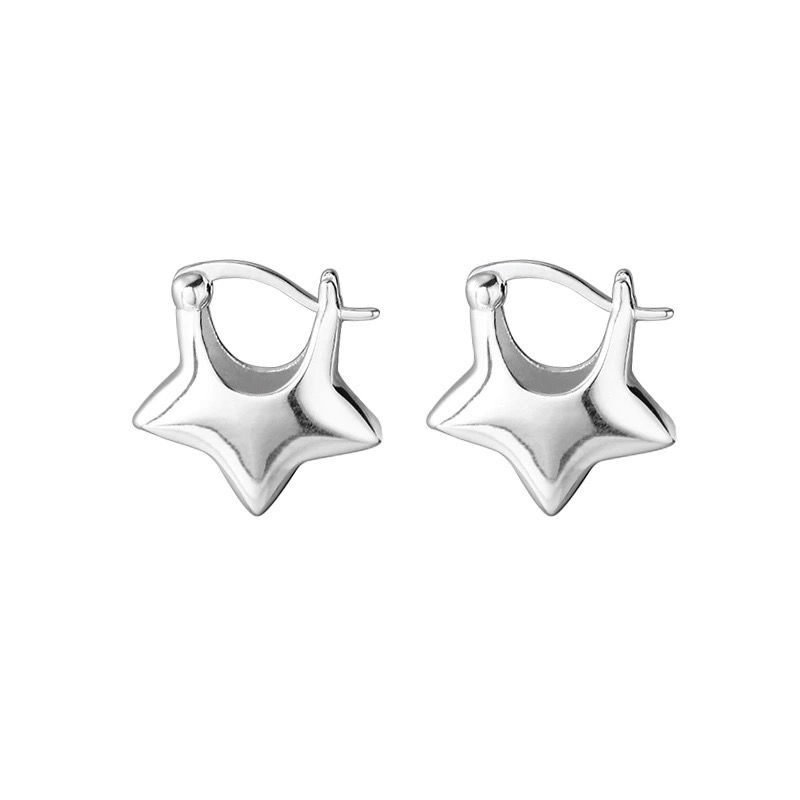 Thumbnail: Star Hoop Earrings 
