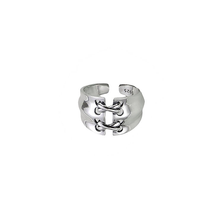 Thumbnail: S925 Laces Adjustable Ring