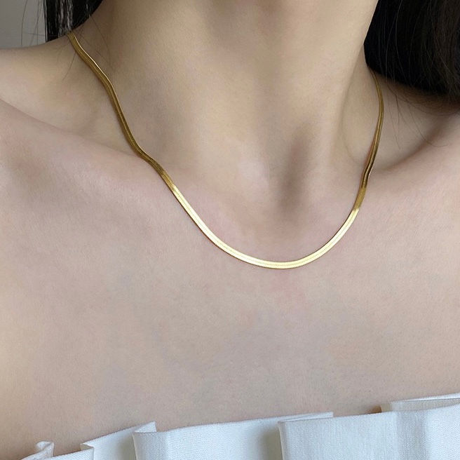 Thumbnail: 316L - 18k Gold Plated Snake Chains 