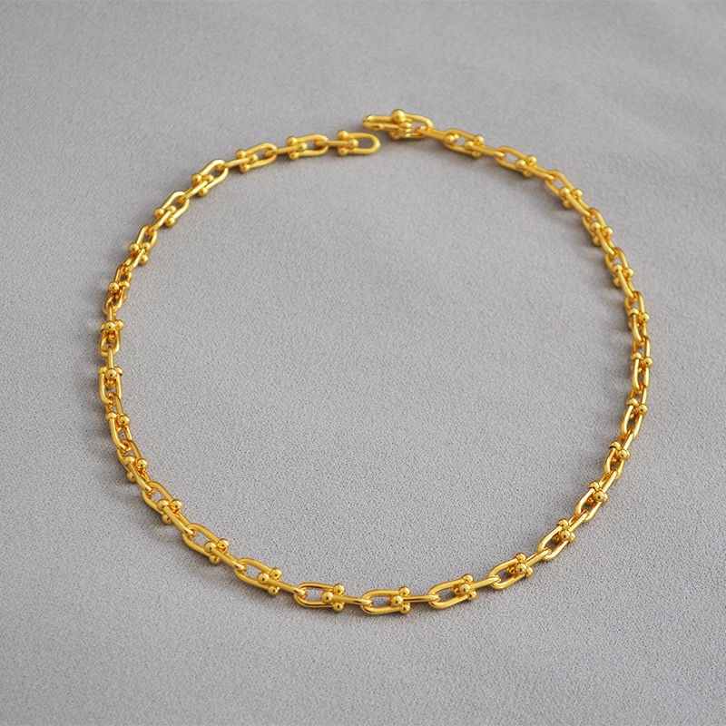 Thumbnail: 18K Gold PVD Plated- U Link Chocker