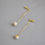 Thumbnail: 18K Gold PVD Plated- Drip Pearl Earrings -S925 Post