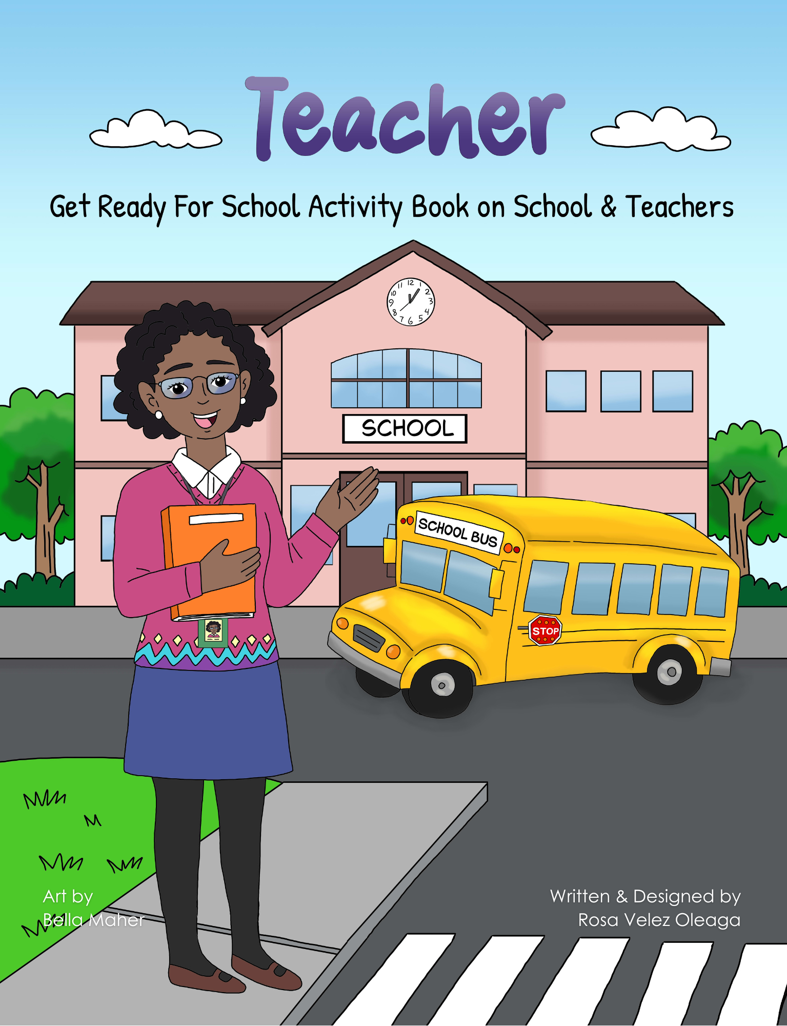 Get Ready for School Activity Book on Teachers and Students cover showing colorful illustrations