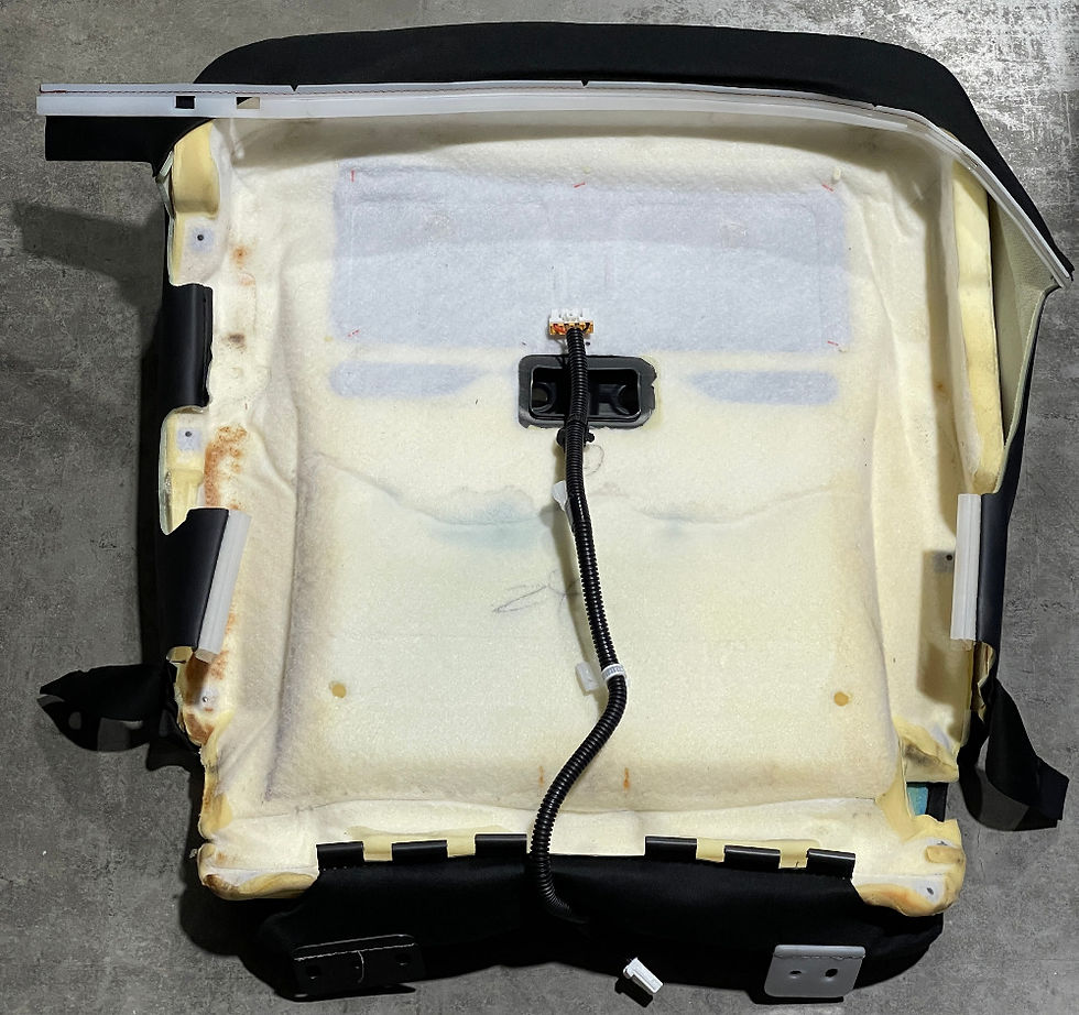 Seat foam has some adhesive to the leather.
