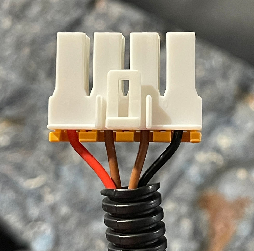 4-pin connector for the seat heater computer found under the seat.