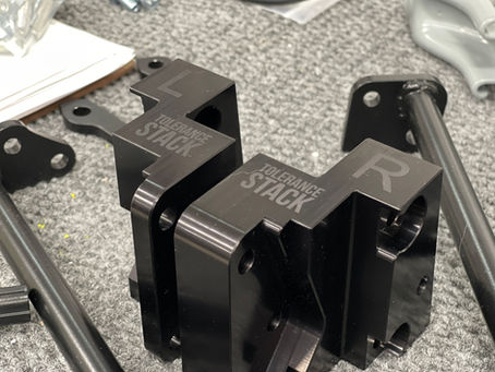 Plating the machined rear brackets