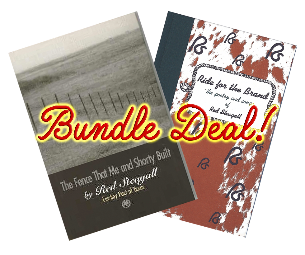 Red Steagall Poetry Duo Book Collection redsteagall