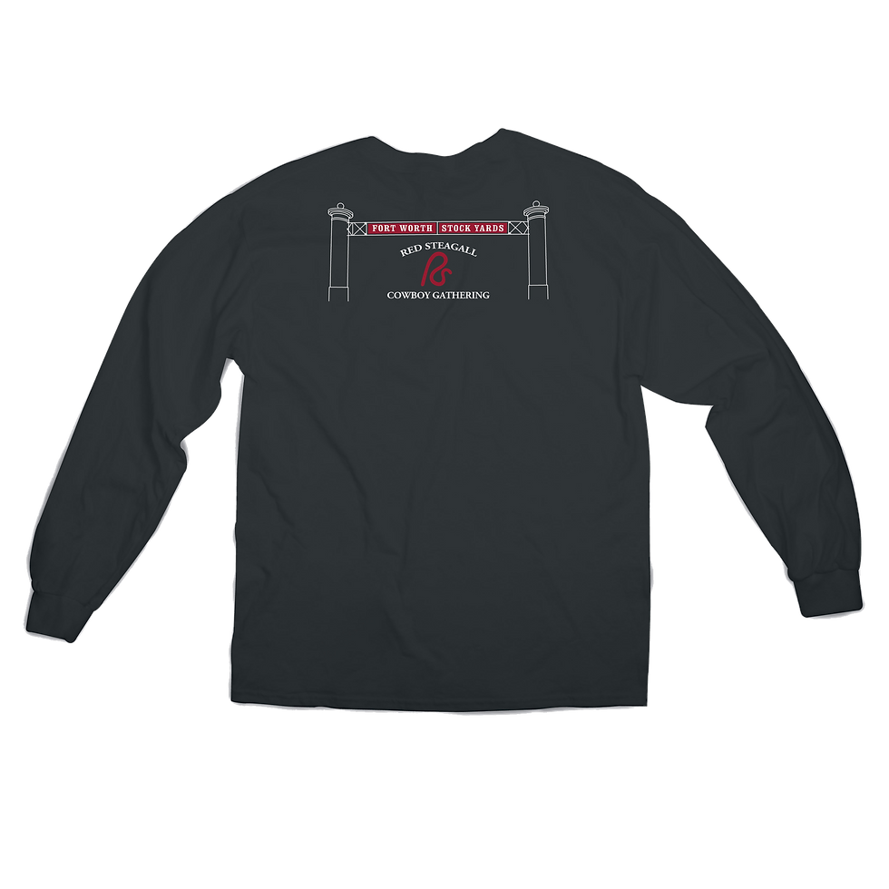 Thumbnail: Adult Patriotic RS Cowboy Gathering T-Shirt-Long sleeve Sizes S-L