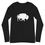 Thumbnail: Unisex Long Sleeve Tee | Bison - White