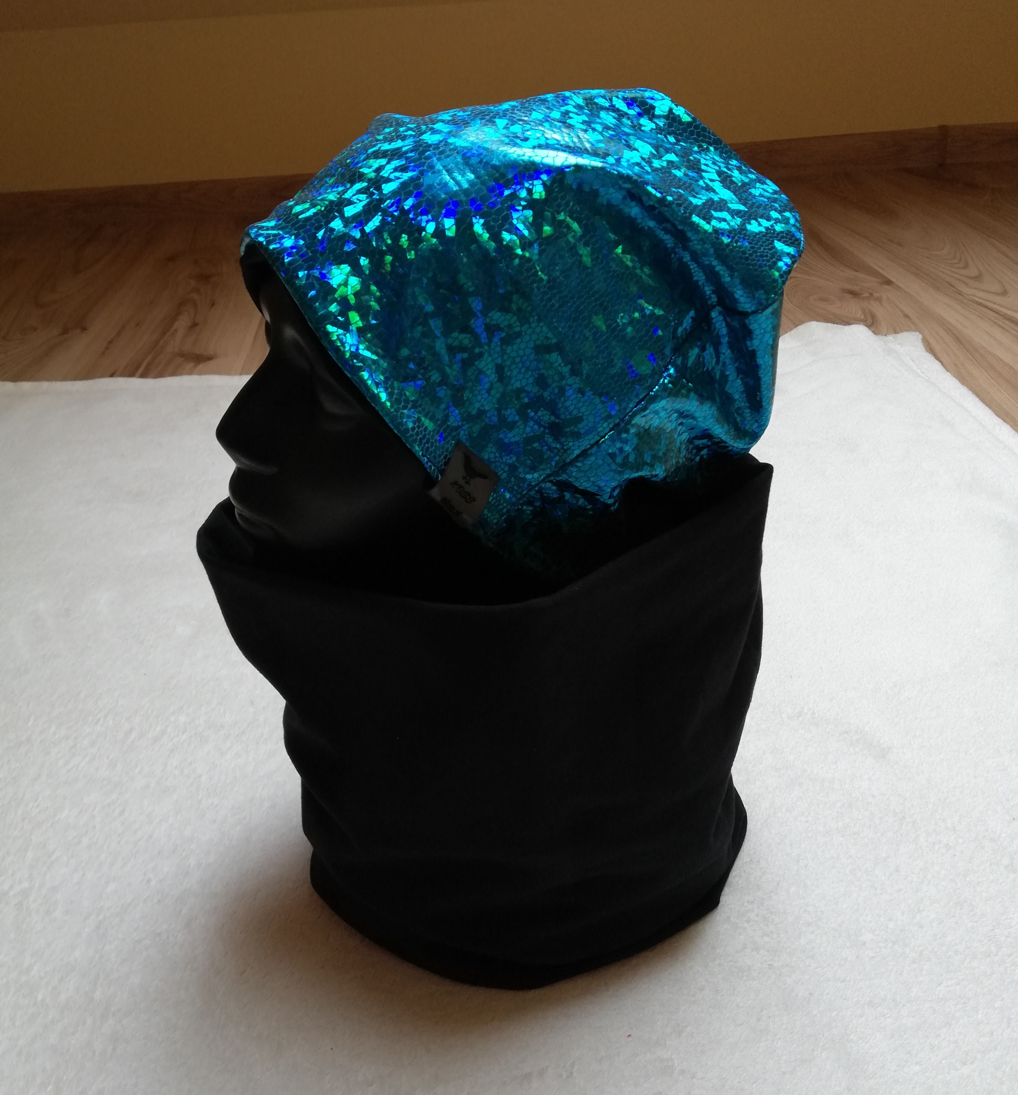 Komin na szyję męski damski dla dziecka czarny