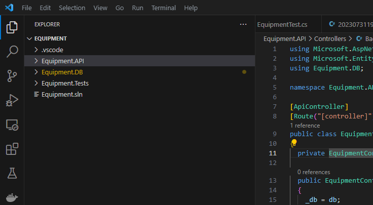 VS Code Project Structure