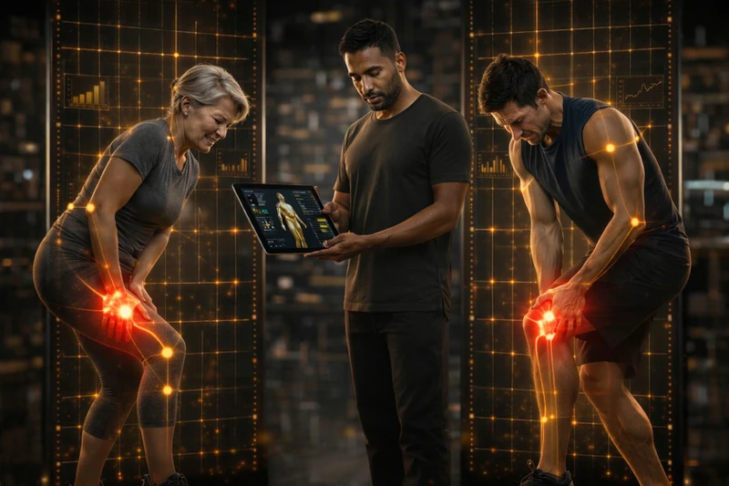 Avaliação biomecânica para limitação musculoesquelética realizada no Studio M.Fla em Pompano Beach