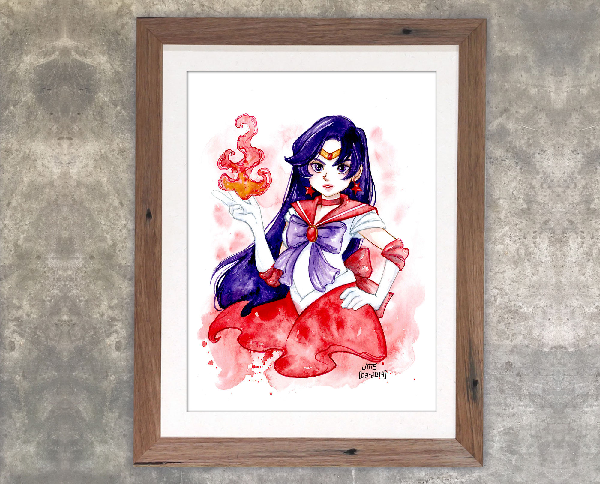 "Sailormars" Original Watercolor Painting