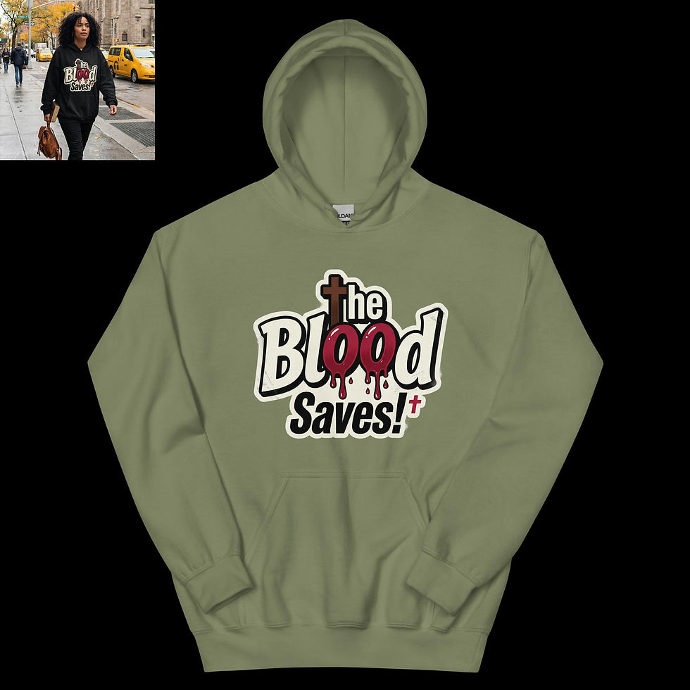 Thumbnail: The Blood Saves Unisex Hoodie